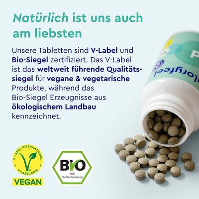 Jod Tabletten V-Label zertifiziert & bio