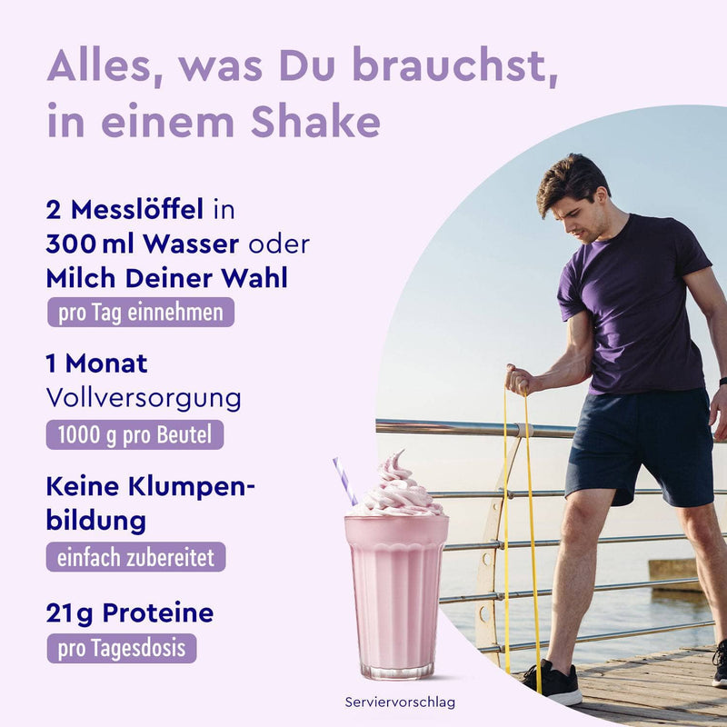 Proteinpulver Blaubeere Joghurt Einnahme