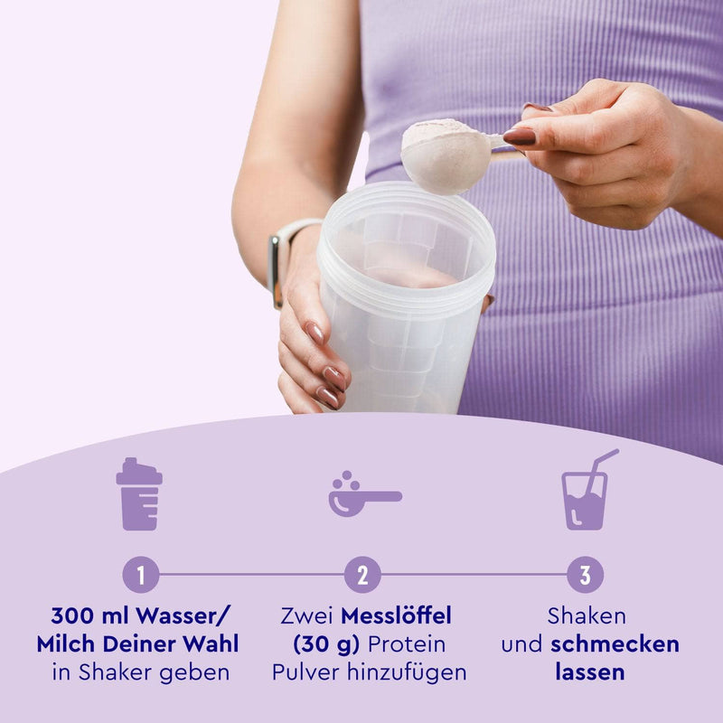 Proteinpulver Blaubeere Joghurt Zubereitung