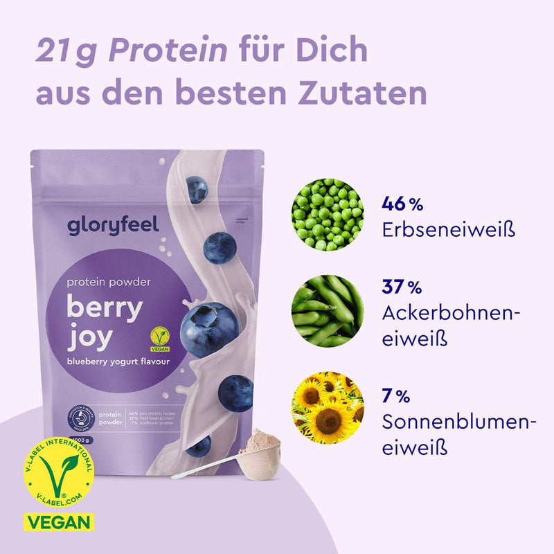 Proteinpulver Blaubeere Joghurt Zutaten